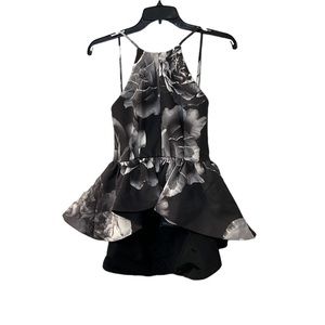 Cameo Alone Tonight Monochrome Rose Top Size XS NWT